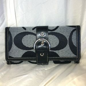 black coach wallet